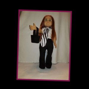 Doll outfit 18" Black and White Professional Style